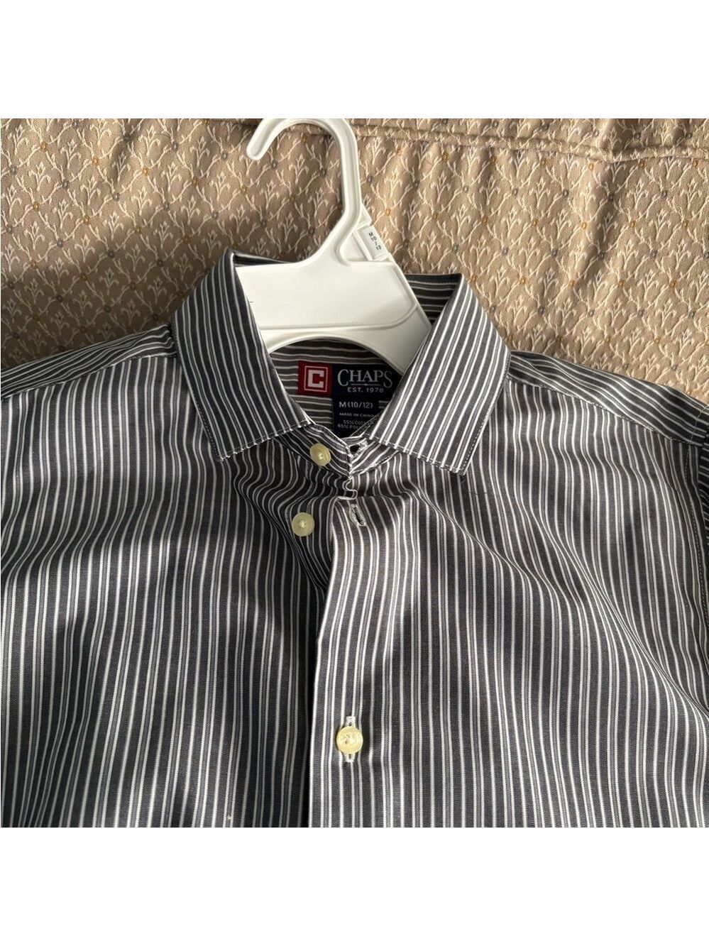 Chaps Boys Long Sleeve Shirt Medium 10/12 - Picture 3 of 3